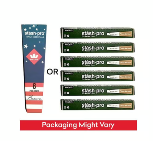 Brown Rolling Paper Cones - Stash Pro